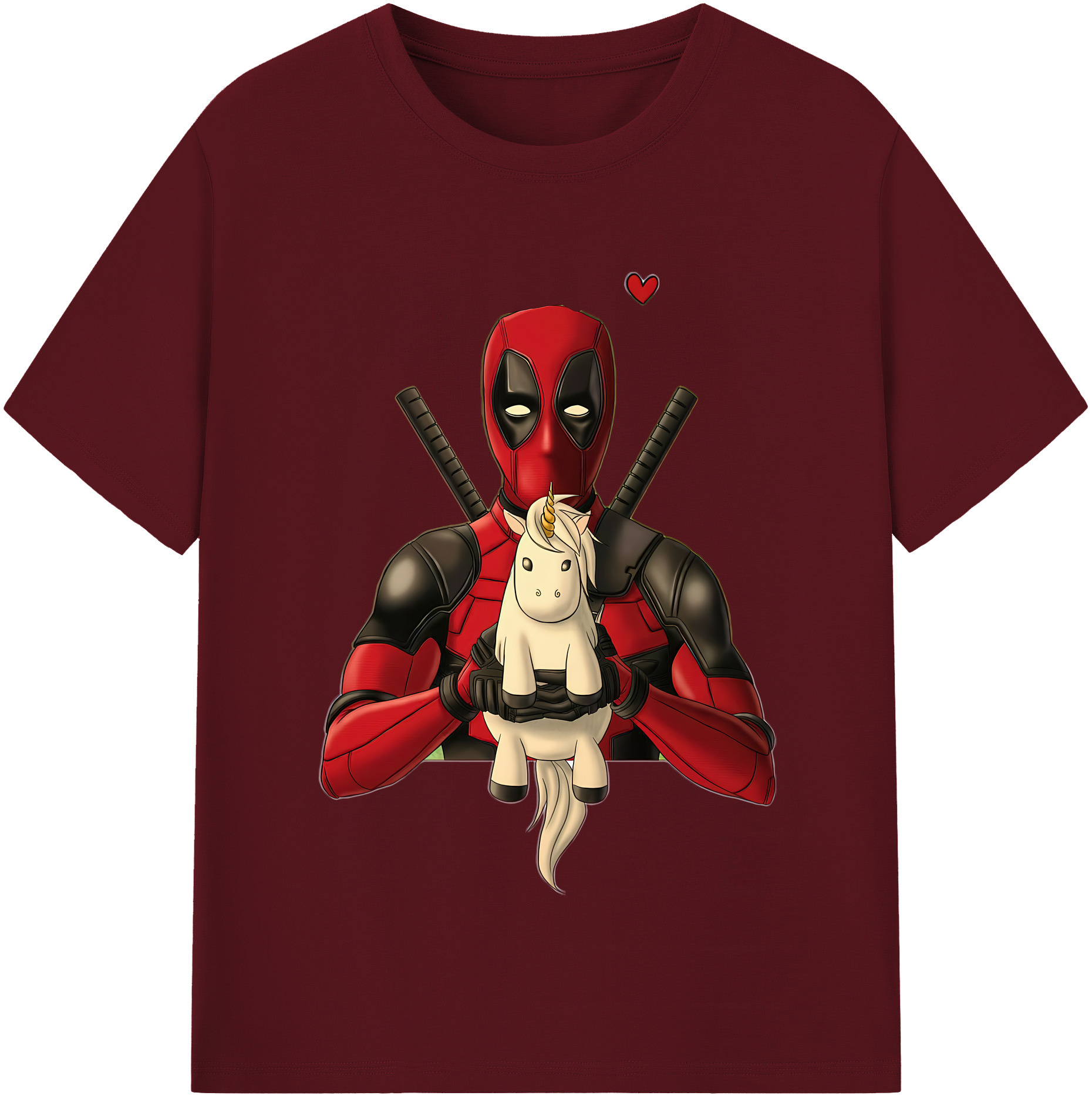 （画像用） Deadpool デッドプール 綿100％半袖Tシャツ（フロントプリント）